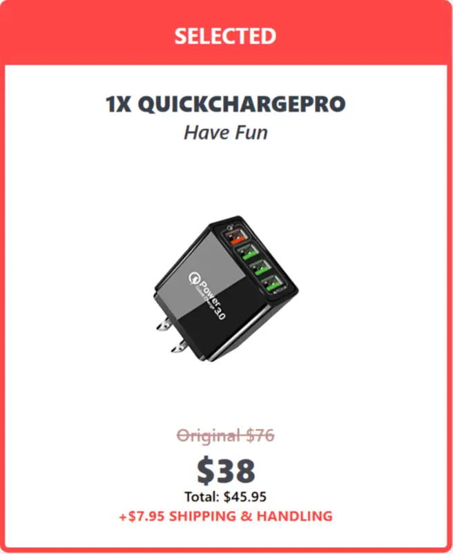 QuickChargePro offer price